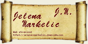 Jelena Markelić vizit kartica
